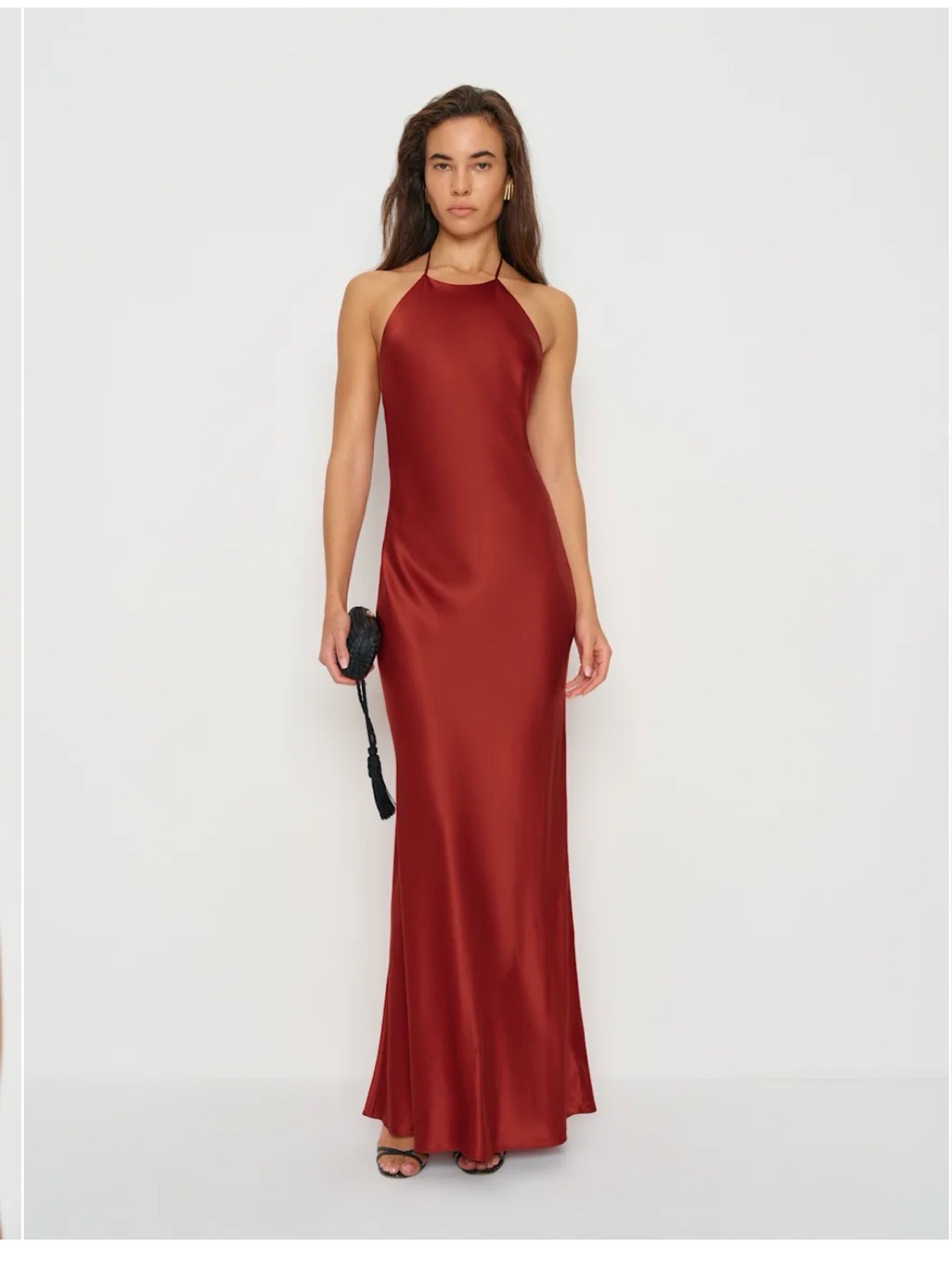 Reformation Jeany Silk Dress Red - Size Xs